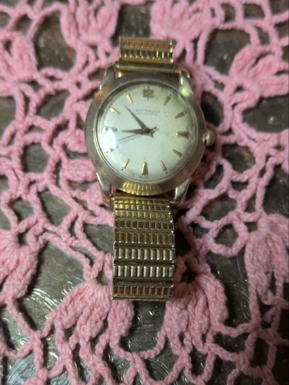 Vintage WITTNAUER Gold-Tone Men's Automatic Watch
